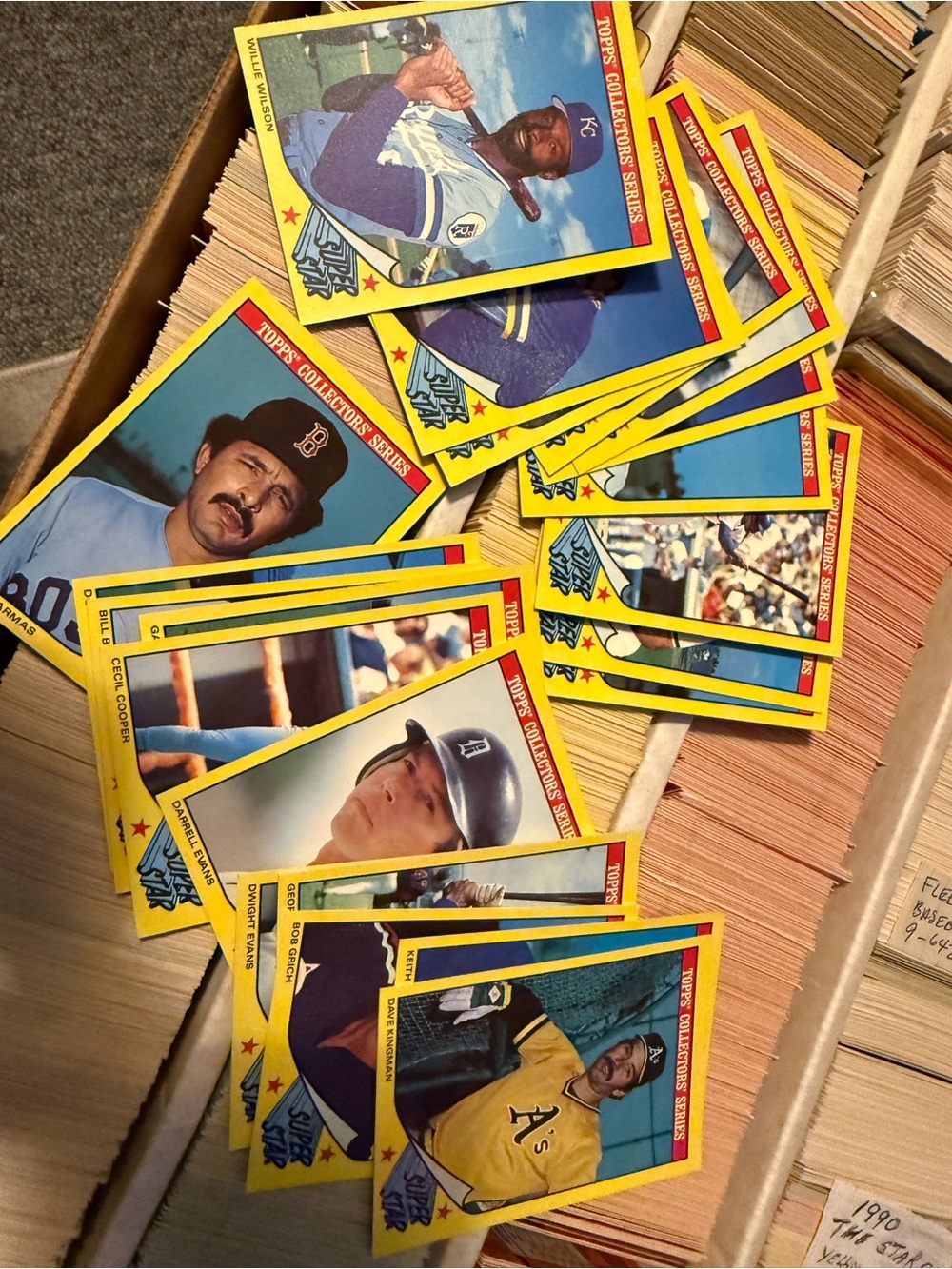 21 Topps Baseball Cards collector’s series super star 1986 lot of 21 good cond.